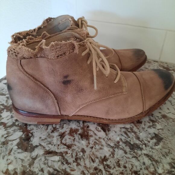Free people lace up ankle boots size 40 - Picture 2 of 10